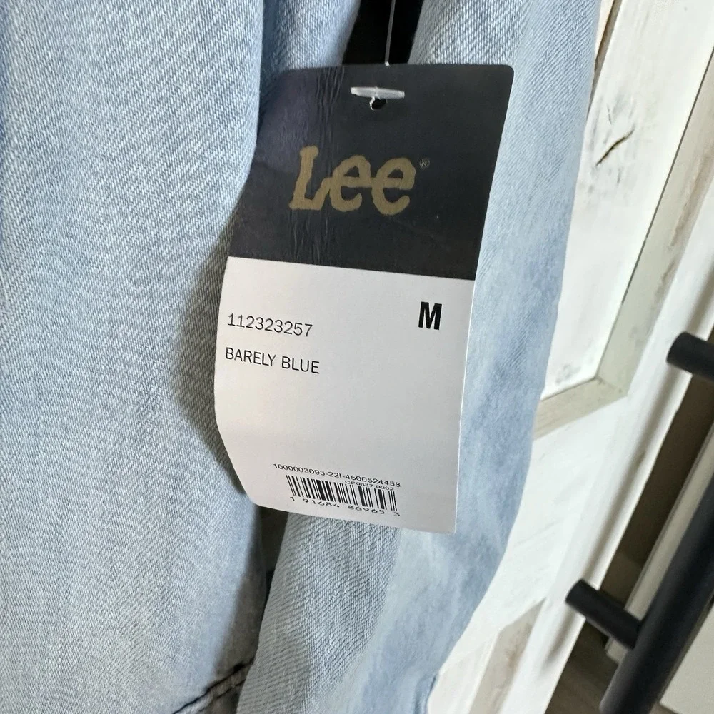 Free People x Lee JeansVintage Modern Union-Alls NWT Sz M $158 Denim Barely Blue